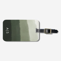 Elegantes, monogrammiertes Wasserfarben-Dschungel-