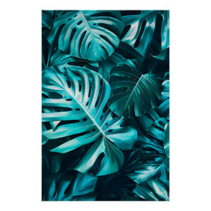 Elegantes Monstera-Blatt-Wandkunst-Poster Poster