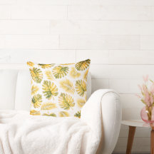 Elegantes Monstera- und Palmblattmuster