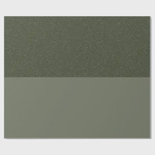 Elegantes Moosgrünes Geschenkpapier – Anpassbar