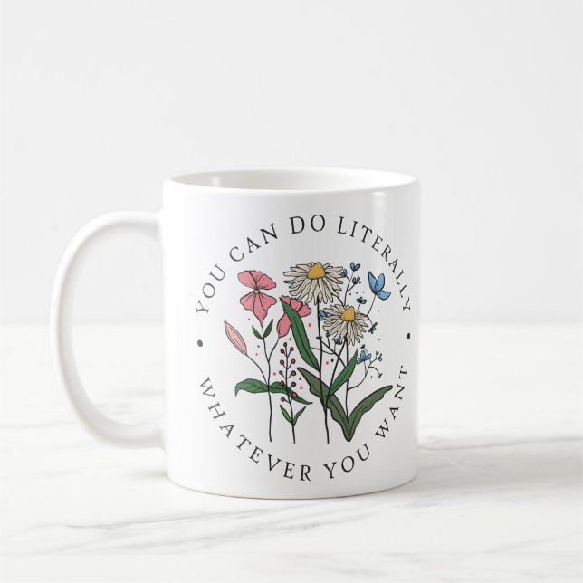 Elegantes Motivierend Geschenk für Flora Kaffeetasse (Links)