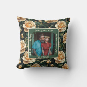 Elegantes Mr. und Mrs. 3. Jubiläums-Wurfkissen  Kissen