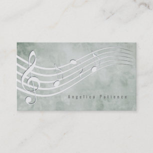 elegantes Musikmelodie-Design Visitenkarte