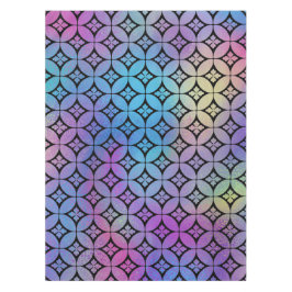 Elegantes Muster Abstrakter Blumenkreise Tischdecke