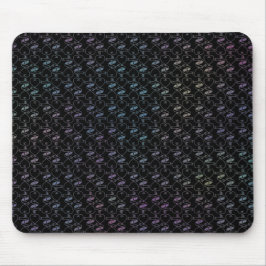 Elegantes Muster für moderne, farbenfrohe Herzen u Mousepad