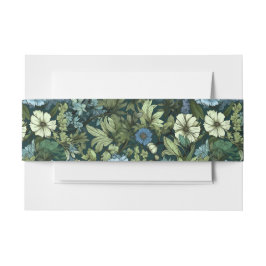 Elegantes Muster für Viktorianische Wildblumen in  Einladungsbanderole