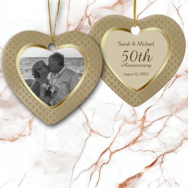 Elegantes Muster Goldene Jahreszeit Keramikornament (Von Creator hochgeladen)