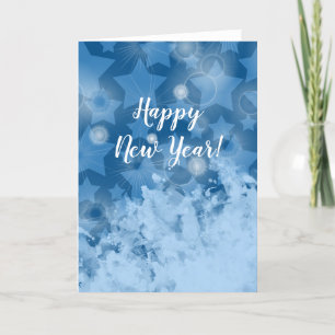 Elegantes Muster Moderner Sterne Klassischer Blaue Feiertagskarte