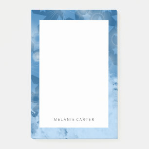 Elegantes Muster Moderner Sterne Klassischer Blaue Post-it Klebezettel