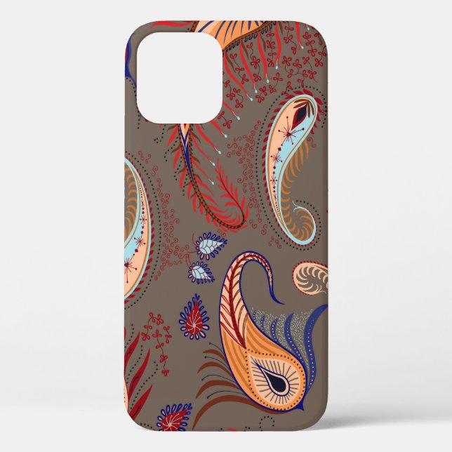 Elegantes Muster. Paisley-Illustration.  Case-Mate iPhone Hülle (Rückseite)