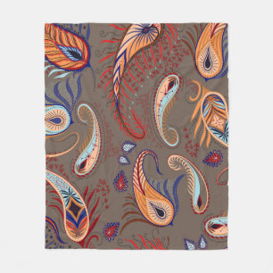 Elegantes Muster. Paisley-Illustration. Fleecedecke
