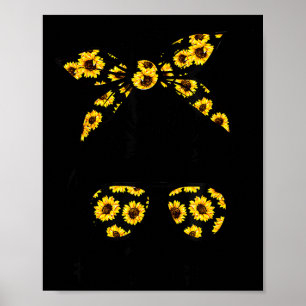 Elegantes Mutter-Leben mit Sonnenblumen-Schopf-Mut Poster