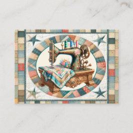 Elegantes Nähen und Quilt Visitenkarte