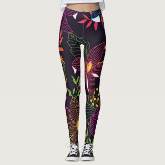 Elegantes, nahtloses Muster, künstlerisches Design Leggings