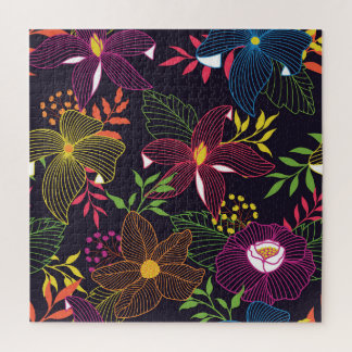 Elegantes, nahtloses Muster, künstlerisches Design Puzzle