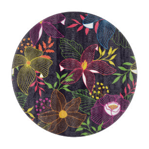 Elegantes, nahtloses Muster, künstlerisches Design Schneidebrett