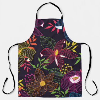 Elegantes, nahtloses Muster, künstlerisches Design Schürze