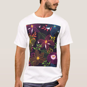 Elegantes, nahtloses Muster, künstlerisches Design T-Shirt