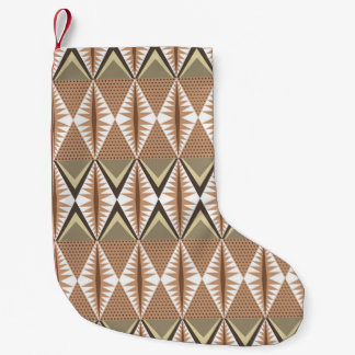 Elegantes nahtloses Muster mit ethnischen Motiven. Kleiner Weihnachtsstrumpf
