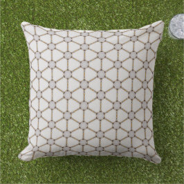 Elegantes Nautical Navy Gold und White Design Kissen