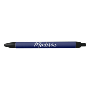 Elegantes Navy Blau Name Benutzerdefinierte Handsc Kugelschreiber