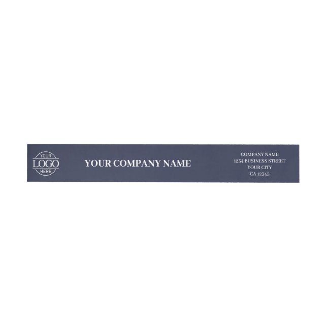 Elegantes Navy Blue Custom Business Logo (Person)