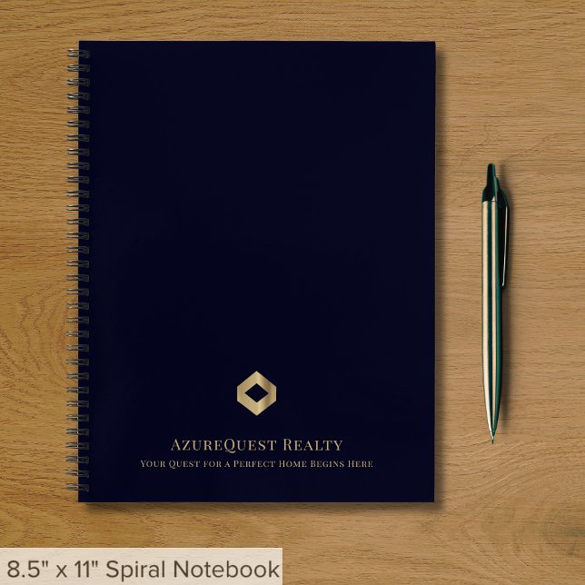 Elegantes Navy Blue Custom Business Notebook Notizbuch (Von Creator hochgeladen)