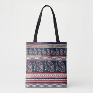 Elegantes Navy Paisley: Zeitloses Border-Design