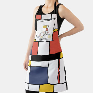 Elegantes Neoplasticismus Style Monogramm. Buchsta Schürze