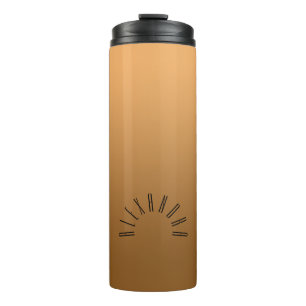 Elegantes neutrales Gradient Gold mit Individuelle Thermosbecher