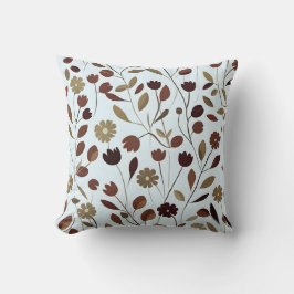 Elegantes neutrales Muster in braunen Tönen Kissen