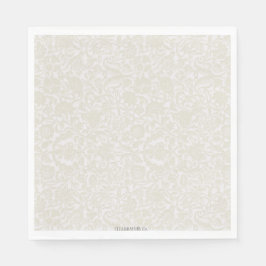 Elegantes neutrales Papier Napkin Serviette