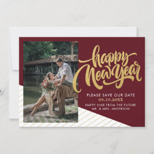 Elegantes New Year Foto Save the Date