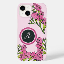 Elegantes niedlich rosa Blume Blumenmuster Case-Mate iPhone 14 Hülle
