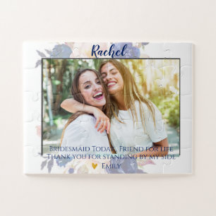 Elegantes Niedliches Foto Bridesmaid-Geschenk Puzzle