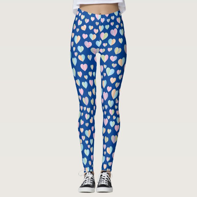 Elegantes Niedliches Herzdesign Leggings (Vorderseite)