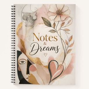 Elegantes Notiz- und Traumjournal Notizbuch