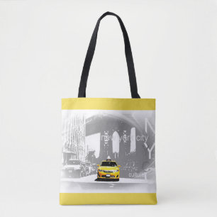 Elegantes Nyc New York Brooklyn Bridge Gelbes Taxi