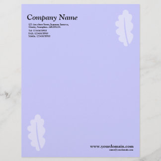 Elegantes Oak Leaf - Light Blue Briefkopf