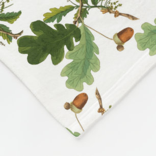 Elegantes Oak Leaf und Acorn Fleece Blanket