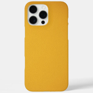 Elegantes oranges Leder iPhone 16 Pro Max Hülle