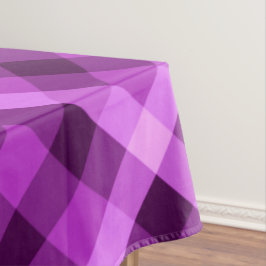 Elegantes Orchid Lila Kariertes Tischdecke