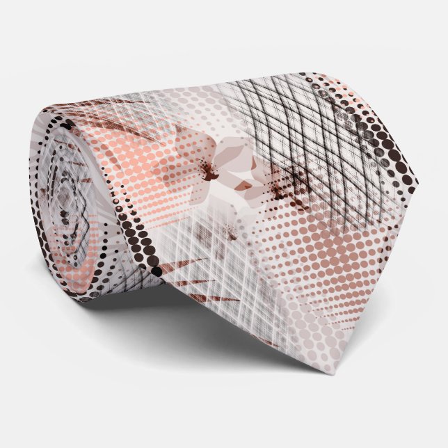 Elegantes Orchideenmuster. Krawatte (Gerollt)