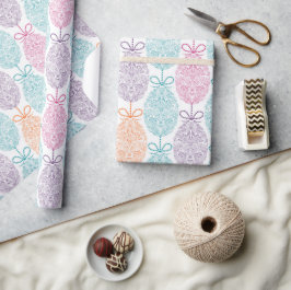 Elegantes Ostereier-Muster | Urlaub Geschenkpapier