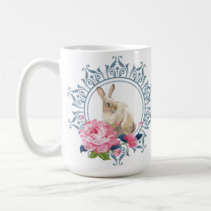 Elegantes Osterkaninchendesign Kaffeetasse