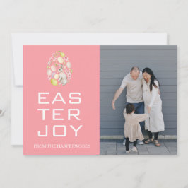 Elegantes Ostersegeln Ostereier FamilienFoto Feiertagskarte