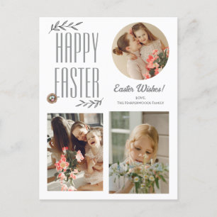 Elegantes Ostersegeln Ostereier FamilienFoto Feiertagspostkarte