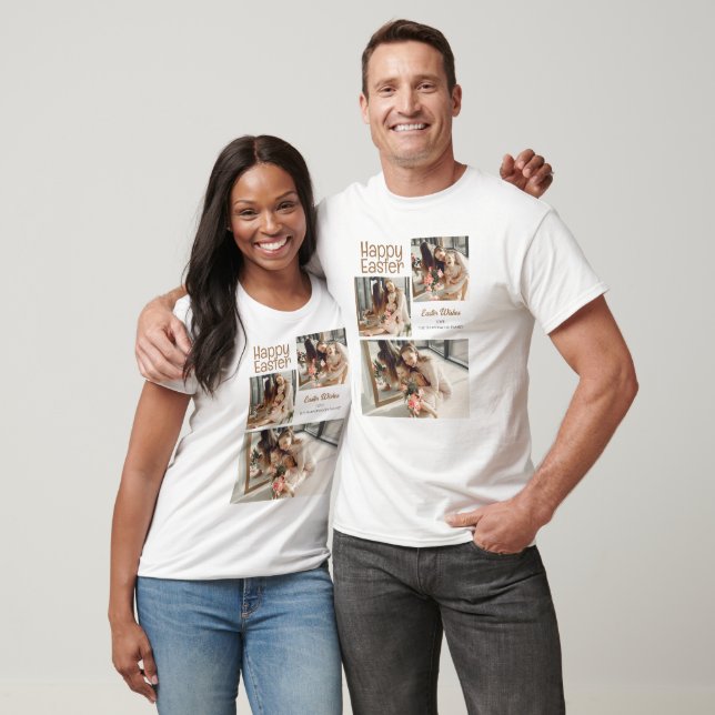 Elegantes Ostersegeln Ostereier FamilienFoto T-Shirt (Unisex)