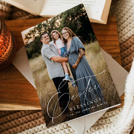 Elegantes Ostersegen 3 Foto Feiertagskarte