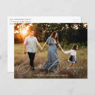 Elegantes Ostersegen-Foto Feiertagspostkarte